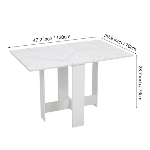 White marble folding butterfly - white,