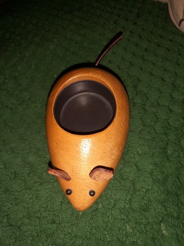 Wooden mouse tealight holder - mouse,
