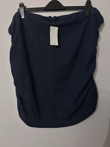 Papaya navy bandeau boob - papaya,