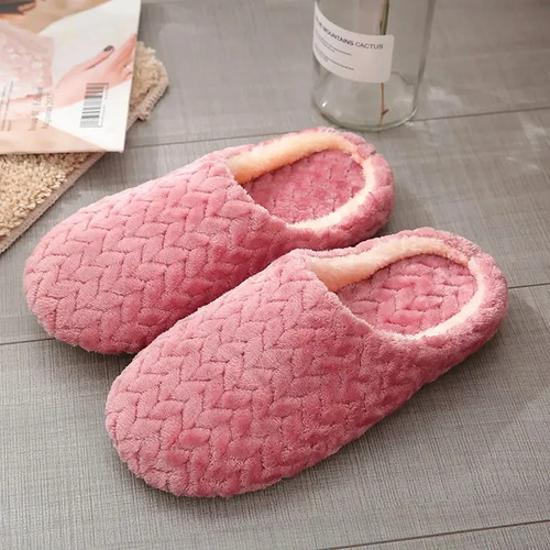 Unisex fluffy home slippers - unisex,