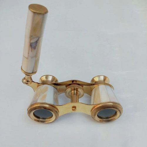 Vintage brass opera glasses - opera,