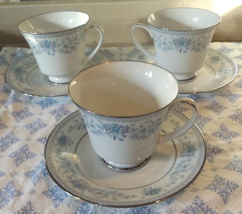 Noritake blue hill tea cups - tea, &