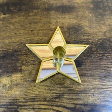 Star Metal Taper Pillar Candle