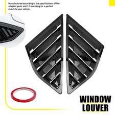 For Ford Focus ST RS MK2/3 Hatchback Pair Rear Side Window Quarter Louver Cover
