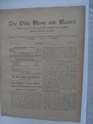 1911 aston villa reserves - -,
