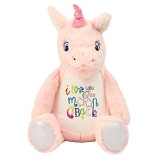 Personalised Pink Unicorn Soft