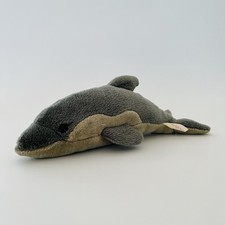 Dowman Soft Touch Soft Toy Cuddly Dolphin Stuffed Animal Plushie USED 12.5”