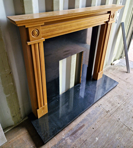 Wood fireplace surround set - fireplace,