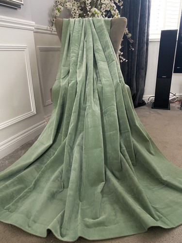 Vintage green velour velvet - vintage,