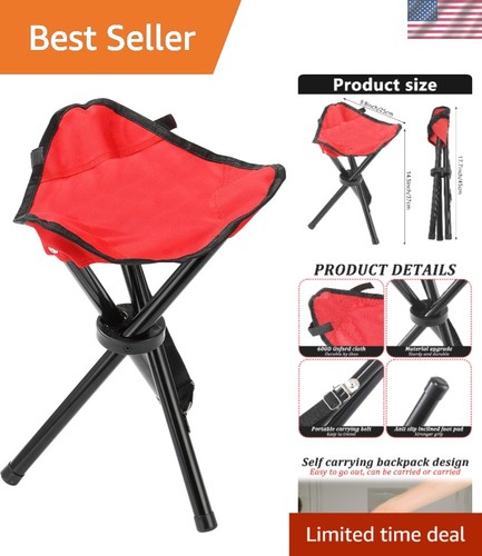 Durable legged folding stool - 3-legged,