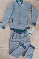 Baker By Ted Baker Tracksuit Bomber Jacket Jogging SET Grey Kids Size 9-10 Years