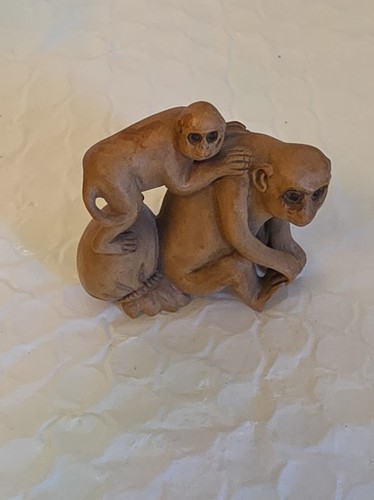 Japanese hand carved boxwood - carved,
