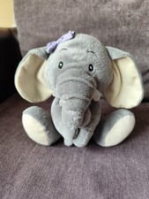 Adorable Aldi Mummy & Baby Grey Elephant Plush (10") — Retired 2017