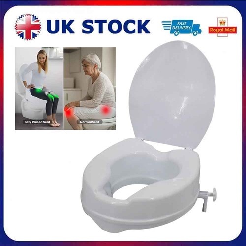 Raised toilet seat with - seat, 4"