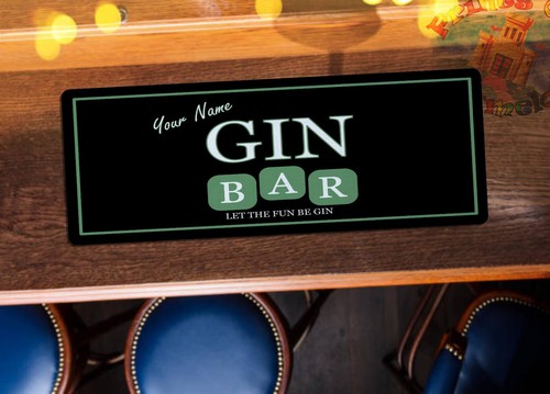 Personalised gin bar - gin, themed