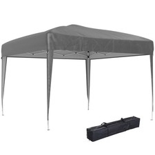 Outsunny 3 x 3 m Garden Pop Up Gazebo Marquee Party Tent Wedding Canopy Grey