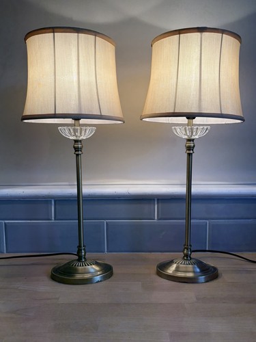 Vintage pair candlestick - pair,