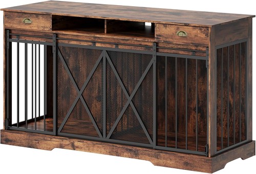 Double dog crate removable - crate,