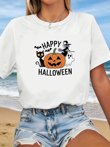 Womens halloween shirt - shirt, happy