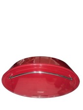 VTG Retro Typhoon Bread Box Hot Red Magnetic Closure 46cms Long