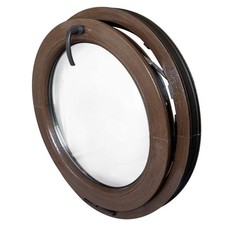 Round window tilt woodgrain - round,