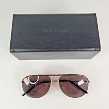 Dior Homme 0147S Pilot Sunglasses Brown Tortoise UV Protection + Case