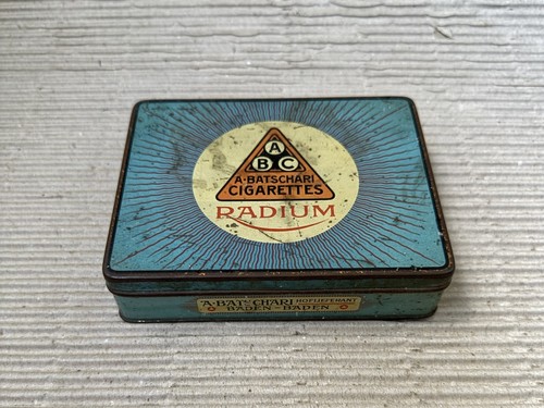 Vintage tin cigarette - vintage,