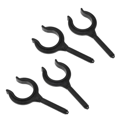 4pcs black nylon - 4pcs, boat