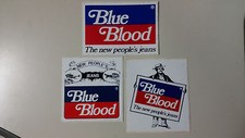 Sticker sticker BLUE BLOOD jeans set 3 pieces vintage