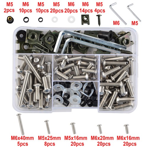 Stainless steel fairing bolts - stainless,