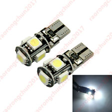2X W5W T10 501 CANBUS ERROR FREE WHITE 5 LED NUMBER PLATE LIGHT BULBS