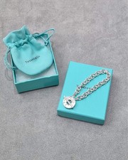 Authentic Tiffany & Co. Bracelet .925 Silver Toggle Box/Pouch Refurbished