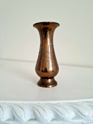 Vintage brass bud vase - vintage,