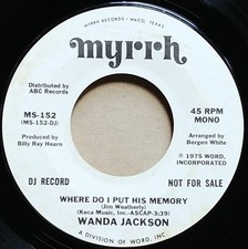 Wanda Jackson - Where Do I Put His Memory, 7", (Vinyl)