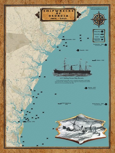Shipwreck map georgia - map,