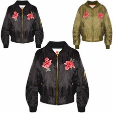 Girls Jacket Kids Roses Print
