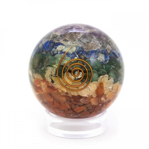 Chakra orgone ball large - orgone,