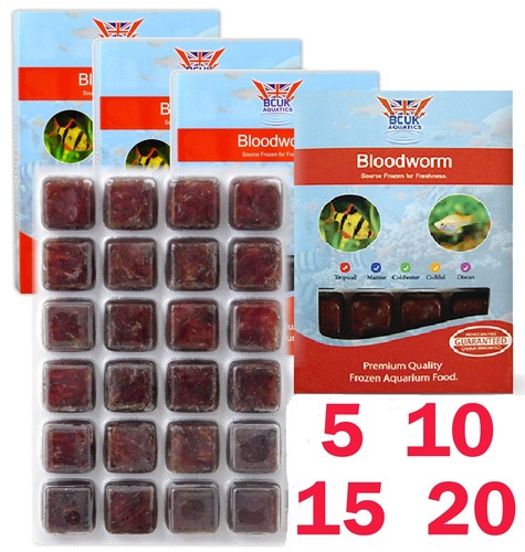 Bcuk frozen bloodworm fish - frozen,