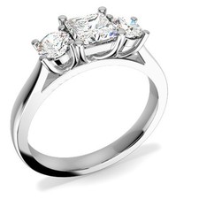1.00 Ct Princess Cut Lab Grown