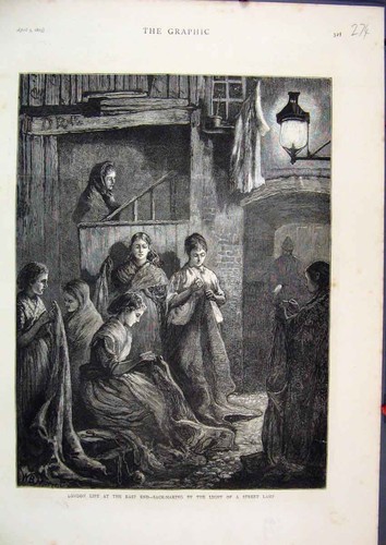 Original old antique print - original,
