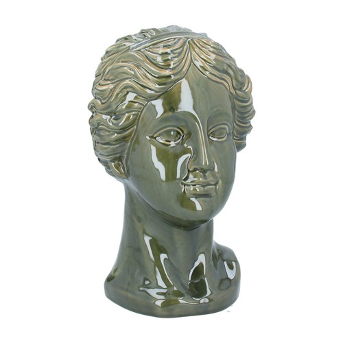 Green goddess lady bust - green,