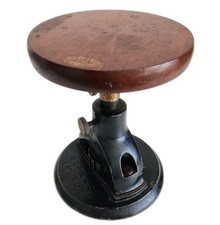 Antique W.G. Pye & Co. Cambridge Scientific Rotating Work Stand Cast Iron 1900s