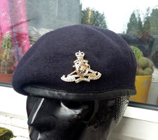 British Army Issue Royal Artillery BERET+Cap Badge Military Dress 61cm XL Parade