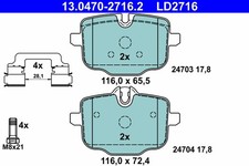 REAR BRAKE PAD SET DISC BRAKE