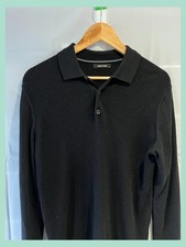 Remus Uomo Black Knit Top Size