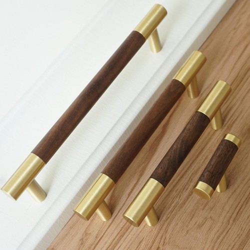 Brass walnut drawer pulls - drawer,