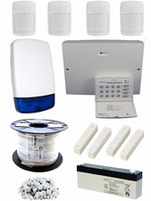 Texecom Veritas R8 LED Wired Burglar Alarm PRO Kit, 4 PIRs with Look Down Zone
