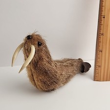 Vtg Baby Walrus, Leather Fur
