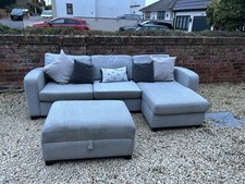 Free Delivery Corner Sofa With Footstool