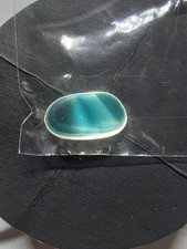 12x10 Bluey Gret Seaham Seaglass Piece. Perfect Shape And Smooth